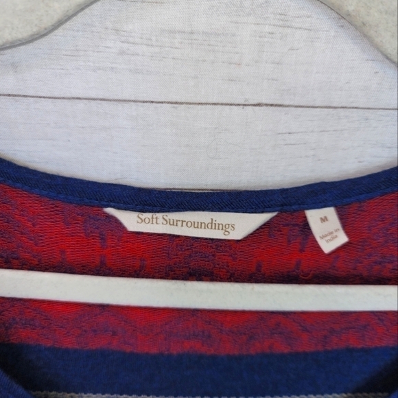 SOFT SURROUNDINGS AZTEC 3/4 SLEEVE TUNIC, SZ MEDIUM - Picture 8 of 11